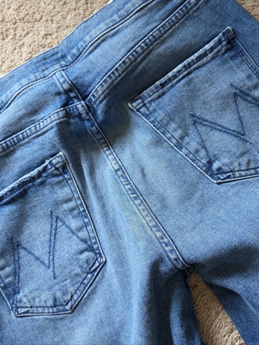 MOTHER Jeans Tab Roller Skim Wide Leg - Out Of Town 33 - Picture 3 of 7